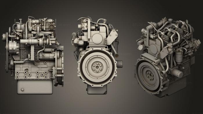 Автомобили и транспорт (Дизельный двигатель, CARS_0133) 3D модель для ЧПУ станка